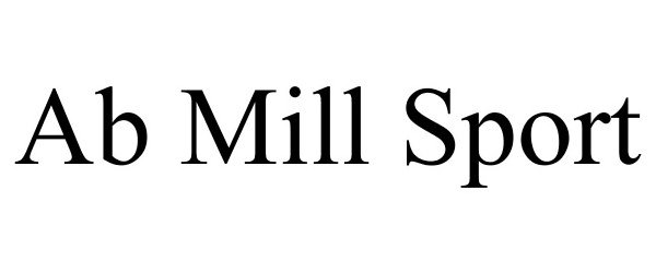 Trademark Logo AB MILL SPORT