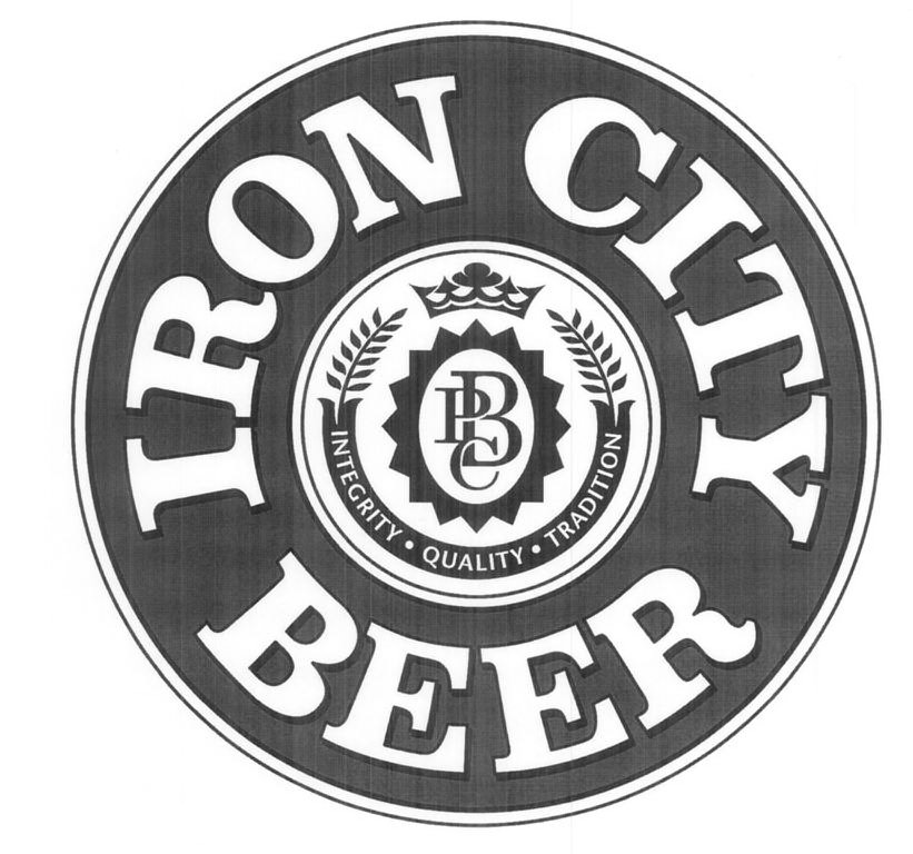 Trademark Logo IRON CITY BEER PBC INTEGRITY .QUALITY. TRADITION