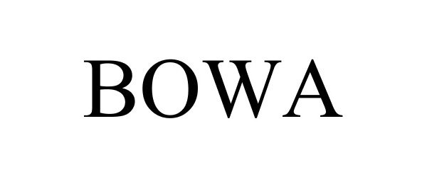 Trademark Logo BOWA