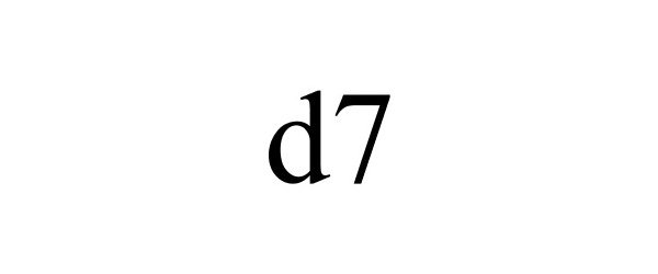 Trademark Logo D7