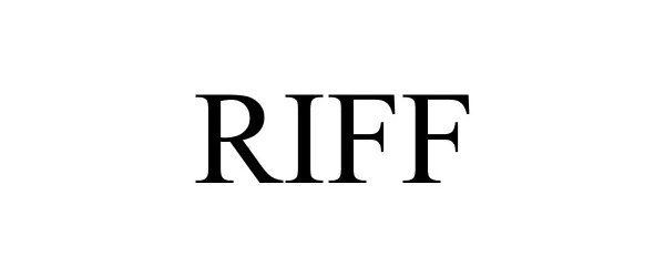 Trademark Logo RIFF