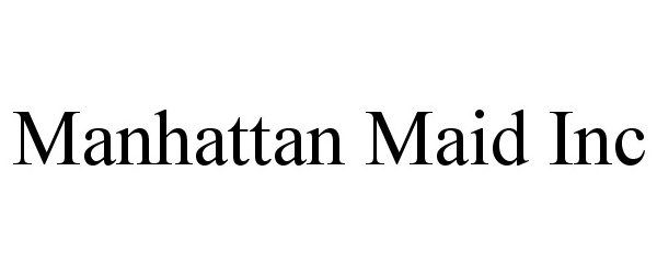  MANHATTAN MAID INC