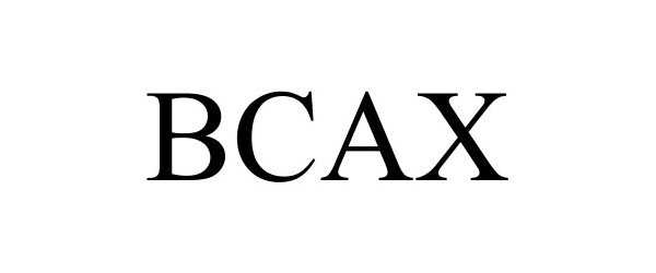 Trademark Logo BCAX