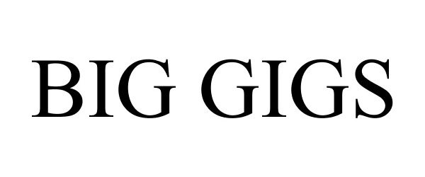 Trademark Logo BIG GIGS