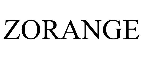 Trademark Logo ZORANGE