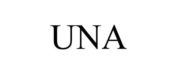 Trademark Logo UNA