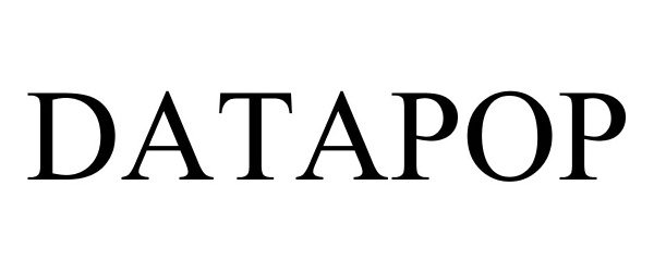 Trademark Logo DATAPOP