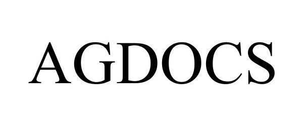Trademark Logo AGDOCS