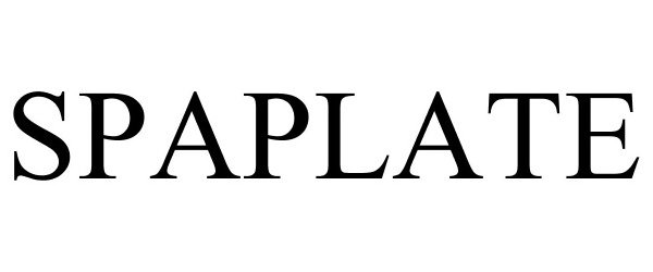 Trademark Logo SPAPLATE