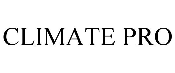 Trademark Logo CLIMATE PRO