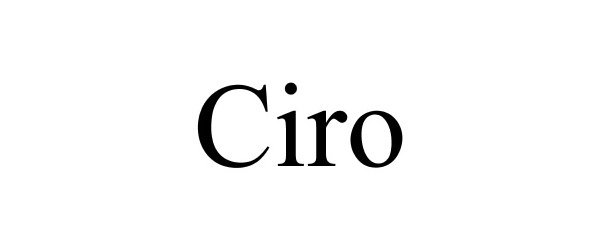 Trademark Logo CIRO