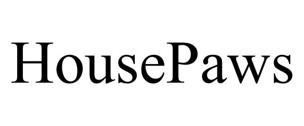 Trademark Logo HOUSEPAWS