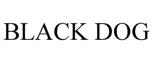 Trademark Logo BLACK DOG