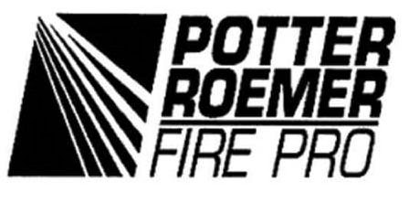 Trademark Logo POTTER ROEMER FIRE PRO