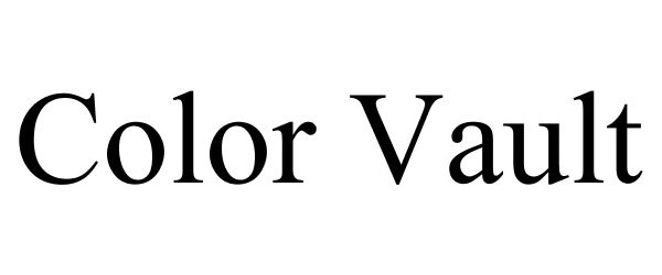 Trademark Logo COLOR VAULT
