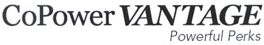 Trademark Logo COPOWER VANTAGE POWERFUL PERKS