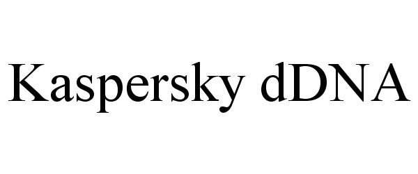 Trademark Logo KASPERSKY DDNA