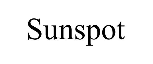 Trademark Logo SUNSPOT