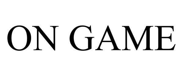 Trademark Logo ON GAME