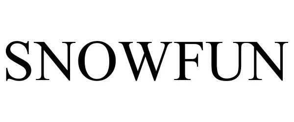 Trademark Logo SNOWFUN