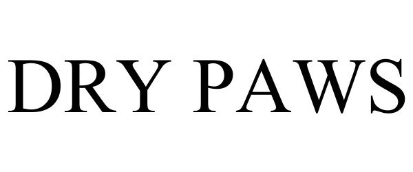 Trademark Logo DRY PAWS