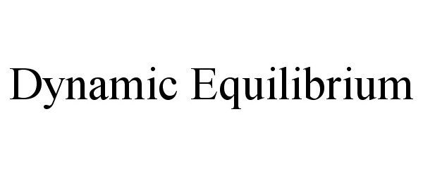  DYNAMIC EQUILIBRIUM