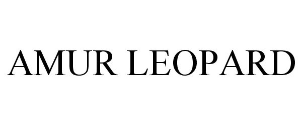 Trademark Logo AMUR LEOPARD