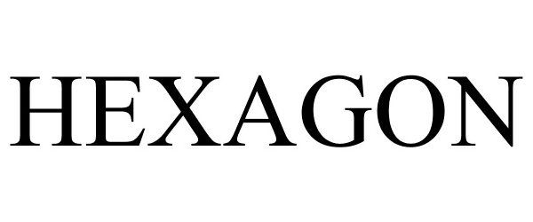 Trademark Logo HEXAGON