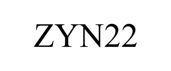 Trademark Logo ZYN22