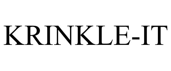Trademark Logo KRINKLE-IT