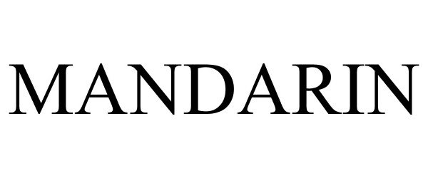 Trademark Logo MANDARIN