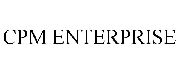Trademark Logo CPM ENTERPRISE