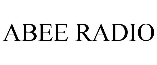 Trademark Logo ABEE RADIO