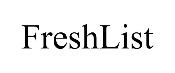 Trademark Logo FRESHLIST