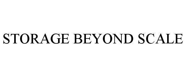 Trademark Logo STORAGE BEYOND SCALE