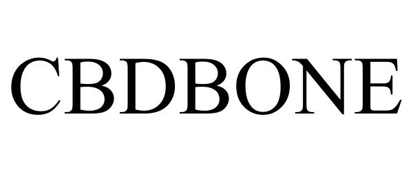 Trademark Logo CBDBONE