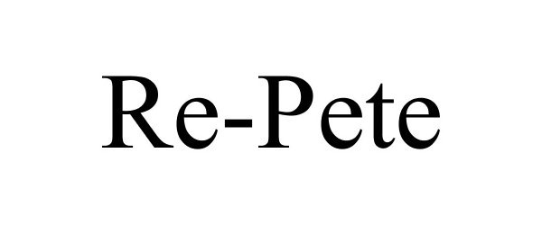 Trademark Logo RE-PETE