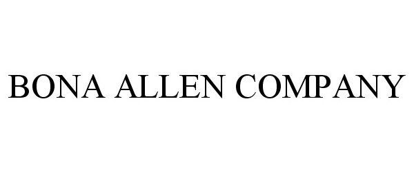  BONA ALLEN COMPANY