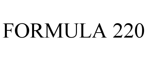 Trademark Logo FORMULA 220