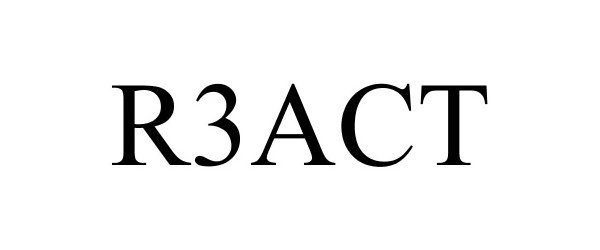 Trademark Logo R3ACT