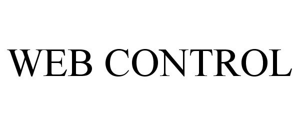 Trademark Logo WEB CONTROL