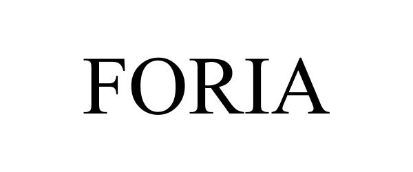 Trademark Logo FORIA