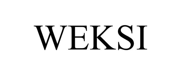 Trademark Logo WEKSI