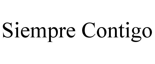 Trademark Logo SIEMPRE CONTIGO