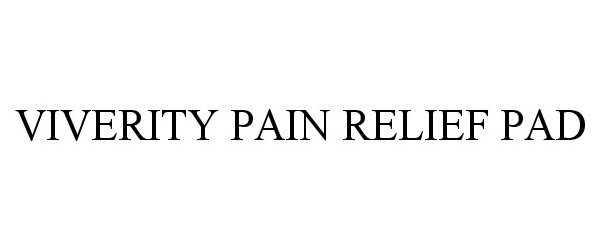  VIVERITY PAIN RELIEF PAD