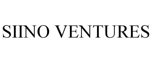 Trademark Logo SIINO VENTURES