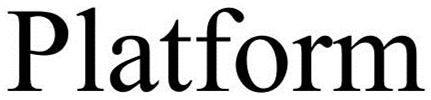 Trademark Logo PLATFORM