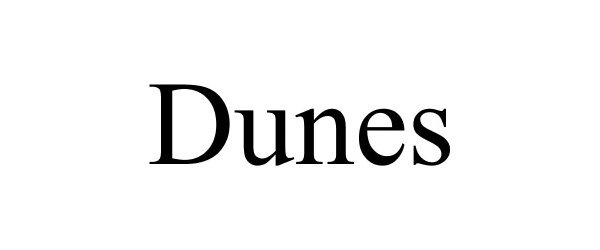 Trademark Logo DUNES