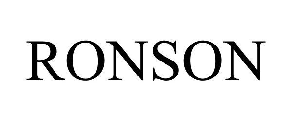 Trademark Logo RONSON