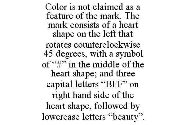 Trademark Logo COLOR IS NOT CLAIMED AS A FEATURE OF THE MARK. THE MARK CONSISTS OF A HEART SHAPE ON THE LEFT THAT ROTATES COUNTERCLOCKWISE 45 D